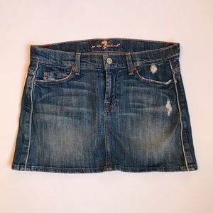 7 for all Mankind denim skirt